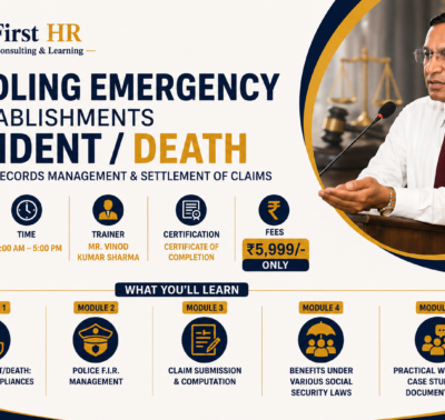Handling Emergency in Factories/Establishments: Accident & Death