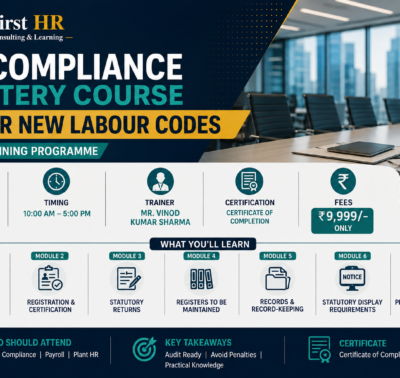 HR Compliance Mastery Course — 4 New Labour Codes