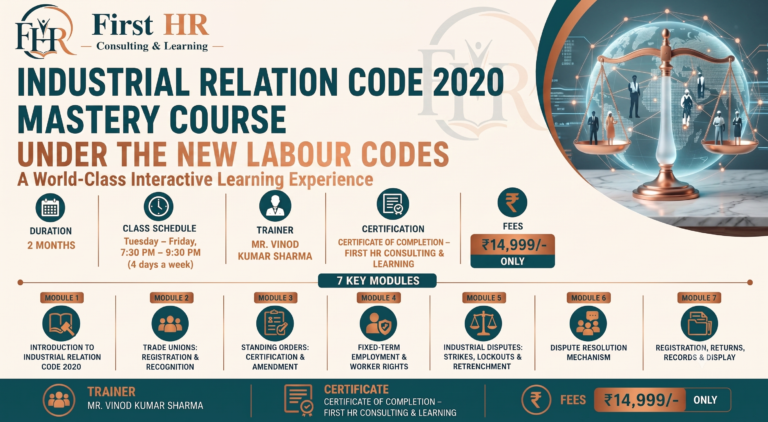 Industrial Relations Code Mastery Course