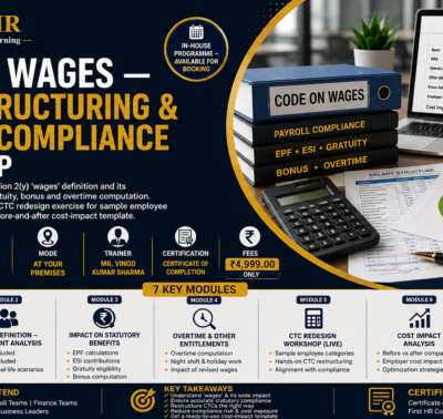 Code on Wages — CTC Restructuring & Payroll Compliance Workshop